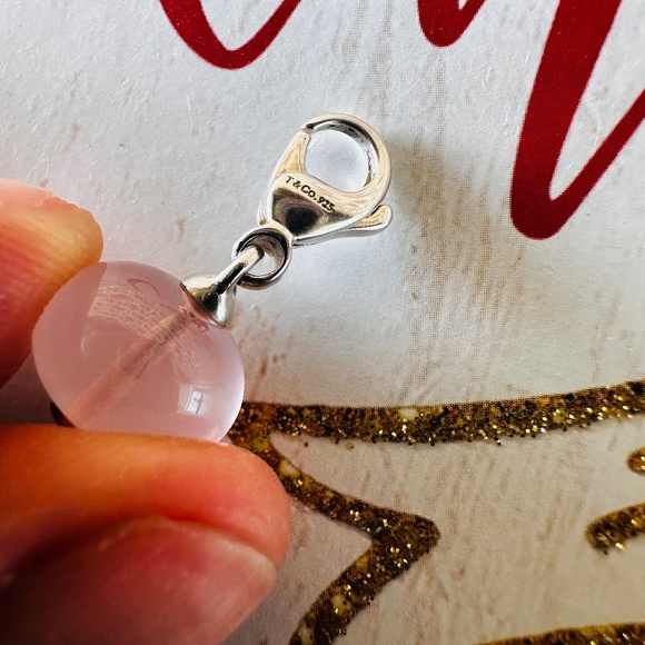 Tiffany & Co Rose Quartz Charm/Pendant - Picture 2 of 3